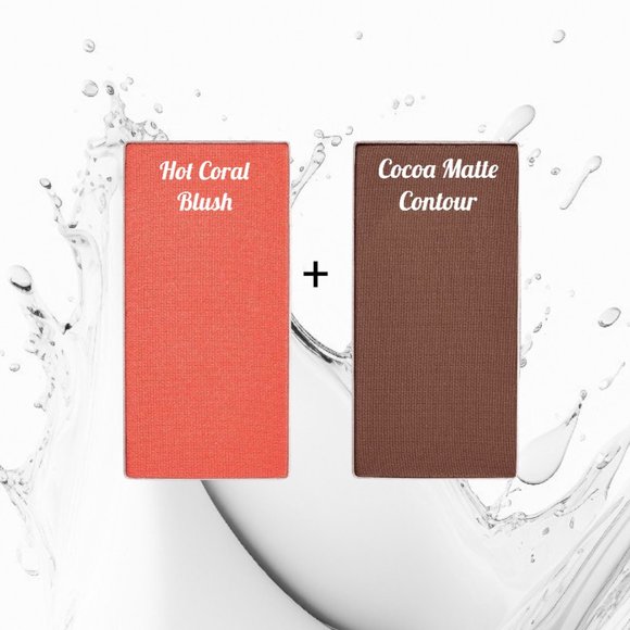 Hot Coral Shimmer Bundle 2 Chromafusion Blush - - Picture 2 of 12